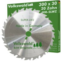 Volkswald® HM-Sägeblatt SLWZ 300 x 30 mm Z= 20