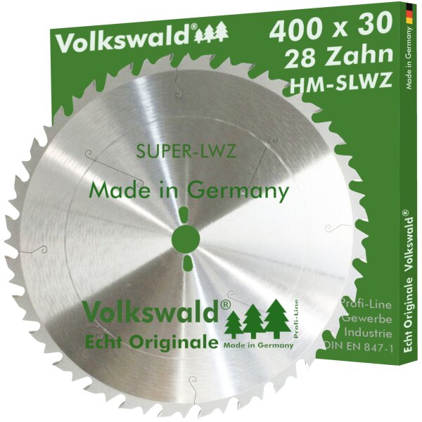 Volkswald® HM-Sägeblatt SLWZ 400 x 30 mm Z= 28