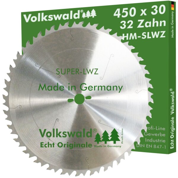 Volkswald® HM-Sägeblatt SLWZ 450 x 30 mm Z= 32