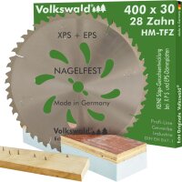 Volkswald® HM-Sägeblatt TFZ 400 x 30 mm Z= 28
