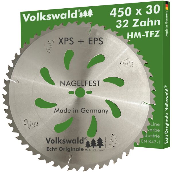 Volkswald® HM-Sägeblatt TFZ 450 x 30 mm Z= 32