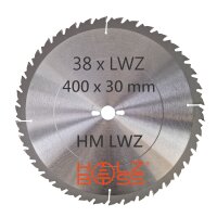 Holzboss® HM-Kreissägeblatt 38 x Zahn LWZ 400 x...