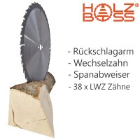 Holzboss® HM-Kreissägeblatt 38 x Zahn LWZ 400 x 30 mm mit Spanabweiser Rückschlagarm