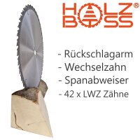 Holzboss® HM-Kreissägeblatt 42 x Zahn LWZ 450 x 30 mm mit Spanabweiser Rückschlagarm