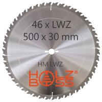 Holzboss® HM-Kreissägeblatt 46 x Zahn LWZ 500 x...