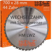 Holzboss® HM-Kreissägeblatt 44 x Zahn LWZ 700 x...