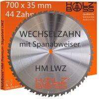 Holzboss® HM-Kreissägeblatt 44 x Zahn LWZ 700 x...