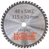 Holzboss® HM-Sägeblatt  315 x 30 mmØ  SWZ...
