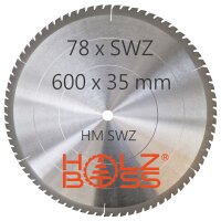Holzboss® HM-Sägeblatt  600 x 35 mmØ  SWZ...