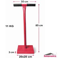 Erd- und Betonstampfer 20x20 cm Erdstampfer 85 cm Hoch Müllstampfer